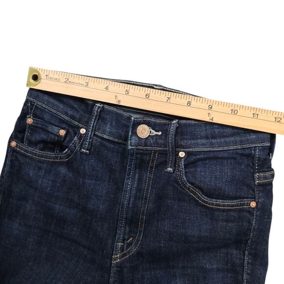 Mother Jeans The Insider Crop Step Fray Step Fray in Clean Sweep Size 24 - Picture 6 of 9